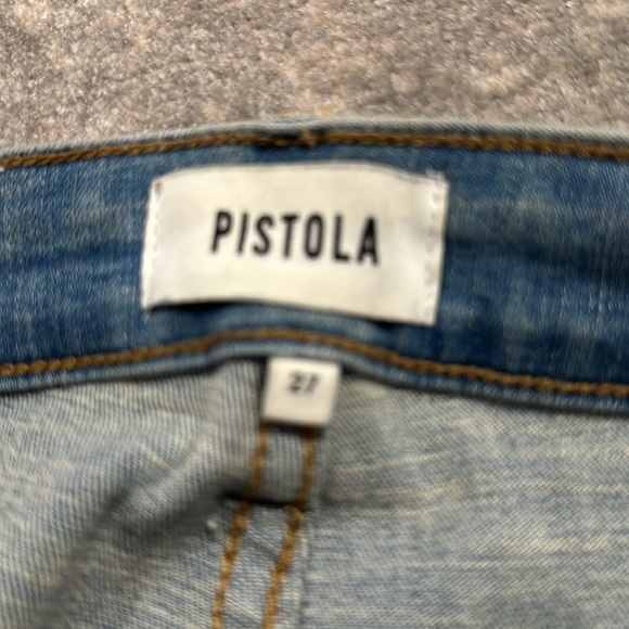 PISTOLA DISTRESSED HIGH WAIST SKINNY JEANS SIZE 27 - Picture 6 of 14